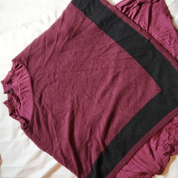 Lane Bryant Shirt and Poncho Set - Picture 1 of 11
